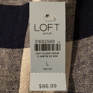 Loft dress, 55% Linen; 45% Viscose…NWT